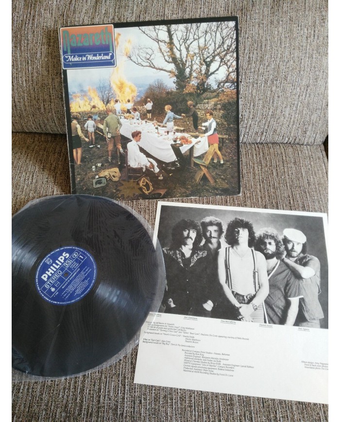 NAZARETH MALICE IN WONDERLAND LP 12" VINILO 1980 VG/VG+ YUGOSLAVIA EDITION - 2T