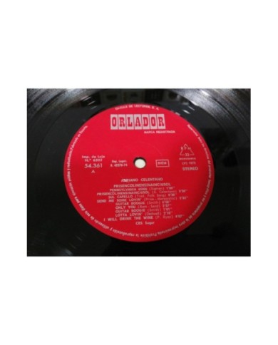 ADRIANO CELENTANO LP 12" G+/G+ SPANISH EDITION 1978 MEGA RARE PROMOTIONAL