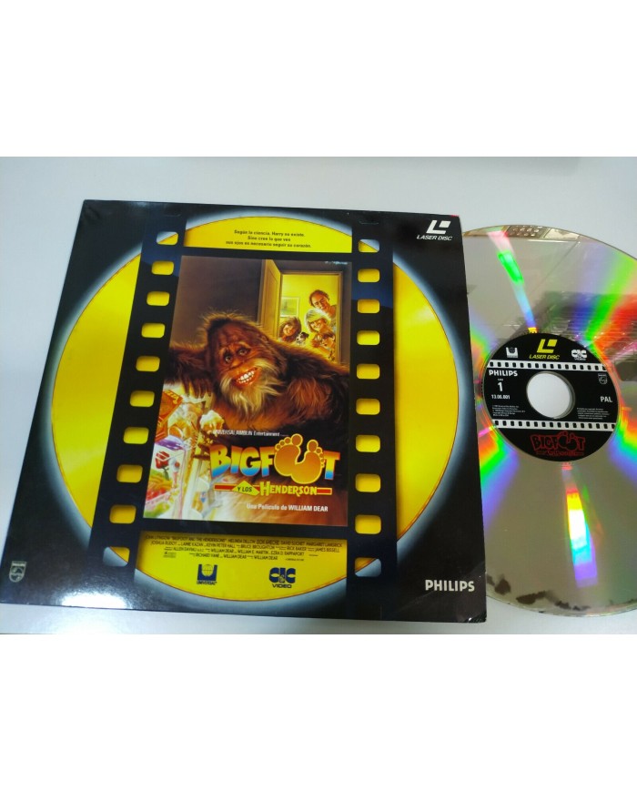 Bigfoot y los Henderson William Dear - Laserdisc LD ESPA?OL Bigfoot y los Henderson William Dear - Laserdisc LD ESPA?OL