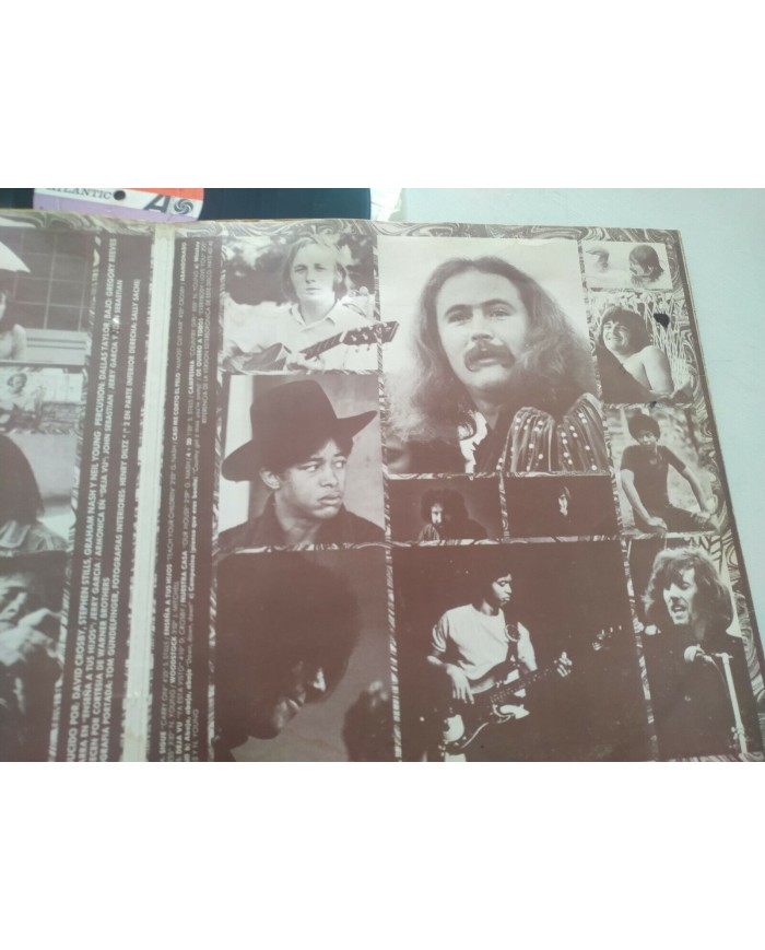 Crosby Stills Nash & Young Deja Vu Atlantic 1970 Spain Press LP Vinilo 12" VG/VG