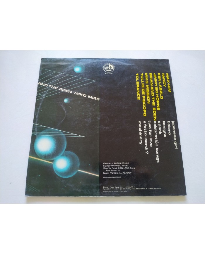 Bolero Mix 1 Blanco y Negro MX-LP-80 1986 Fancy Laszlo - LP Vinilo 12" VG/VG Am