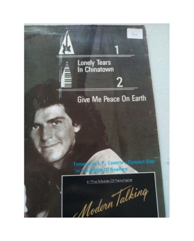Modern Talking Lonely tears In Chinatown 1987 Hansa - Maxi LP Vinilo 12" VG/VG