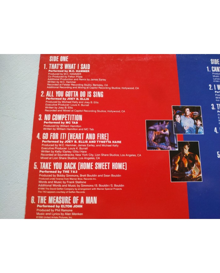 Rocky V Soundtrack MC Hammer Elton John 1990 Spain Press LP Vinilo 12" VG/VG Am