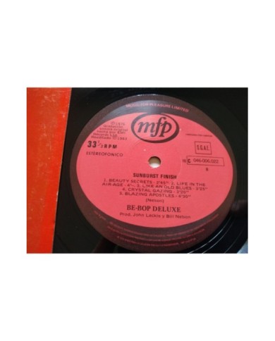 Be Bop Deluxe Sunburst Finish mfp 1983 Spain First Press LP 12" Vinilo VG/VG