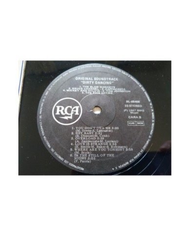 Dirty Dancing Patrick Swayze Soundtrack RCA BL86408 - 2 x LP Vinilo 12" VG/VG