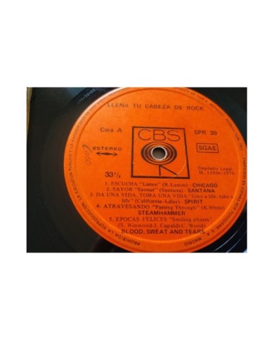 Llena Tu Cabeza de Rock Byrds Janis Joplin Santana 1970 2 x LP 12" Vinilo G+/G+