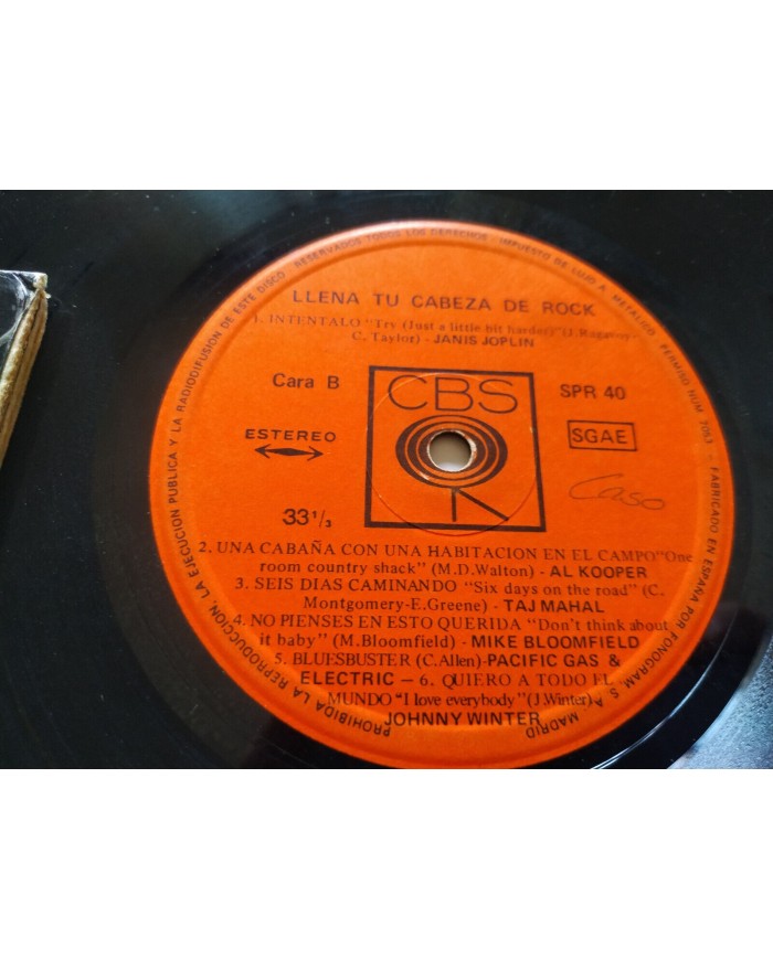 Llena Tu Cabeza de Rock Byrds Janis Joplin Santana 1970 2 x LP 12" Vinilo G+/G+