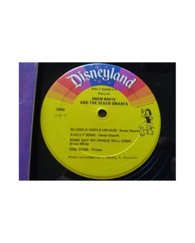 Snow White Seven Dwarfs Soundtrack V.O. Walt Disney 3906 - LP Vinilo 12" VG/VG