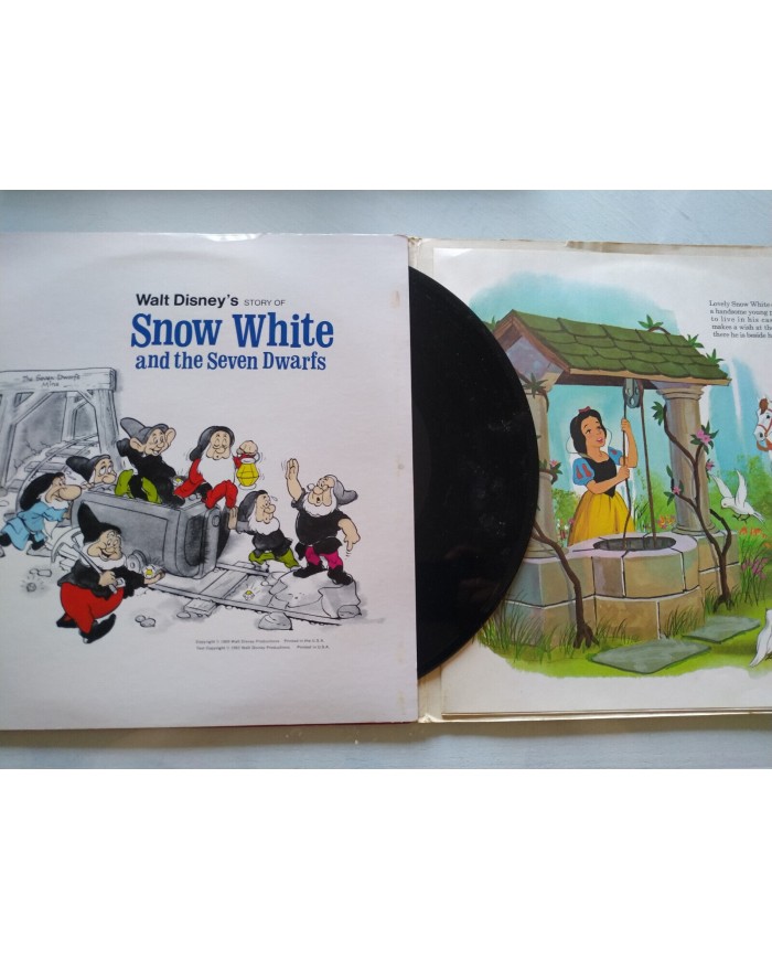 Snow White Seven Dwarfs Soundtrack V.O. Walt Disney 3906 - LP Vinilo 12" VG/VG