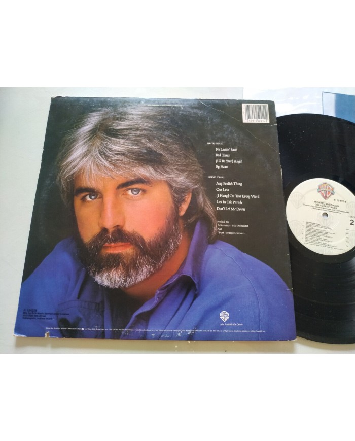 Michael McDonald No Lookin Back 1985 1-25291 Warner USA - LP 12" Vinilo VG/VG Am