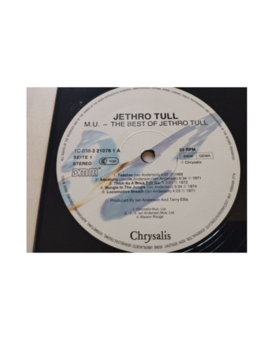 Jethro Tull M.U. The Best Of Jethro Tull Chrysalis - LP Vinilo 12" VG+/VG+ 4T Jethro Tull M.U. The Best Of Jethro Tull Chrysalis - LP Vinilo 12" VG+/VG+ 4T