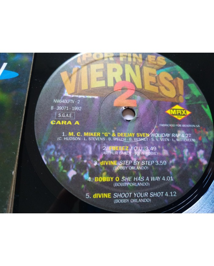? Por Fin Es Viernes ! Pino D?Angio Lime Max Music 1992 2 x LP Vinilo 12" VG/VG