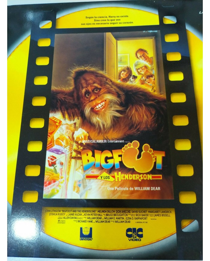 Bigfoot y los Henderson William Dear - Laserdisc LD ESPA?OL Bigfoot y los Henderson William Dear - Laserdisc LD ESPA?OL