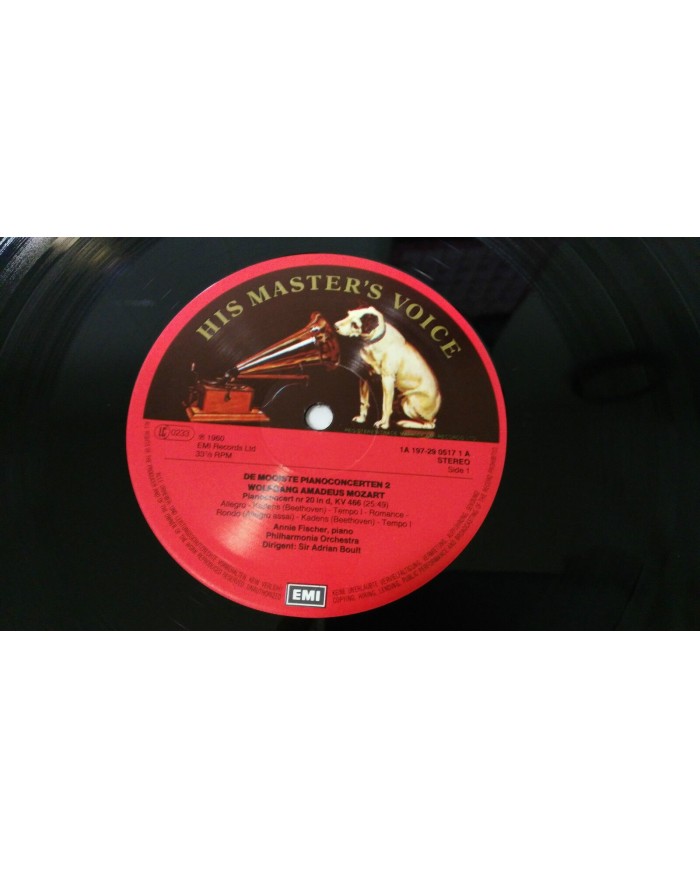 PIANO CONCERTEN:2 BEETHOVEN MOZART CHOPIN BOX 4 LP EMI HIS MASTER VOICE 1985