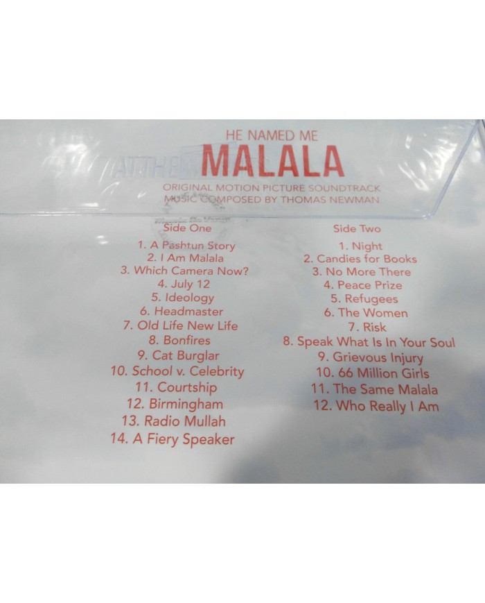He Named Me Malala SOUNDTRACK LP 12" COLOURED PINK LIMITED 157/500 Vinilo 12" 4T