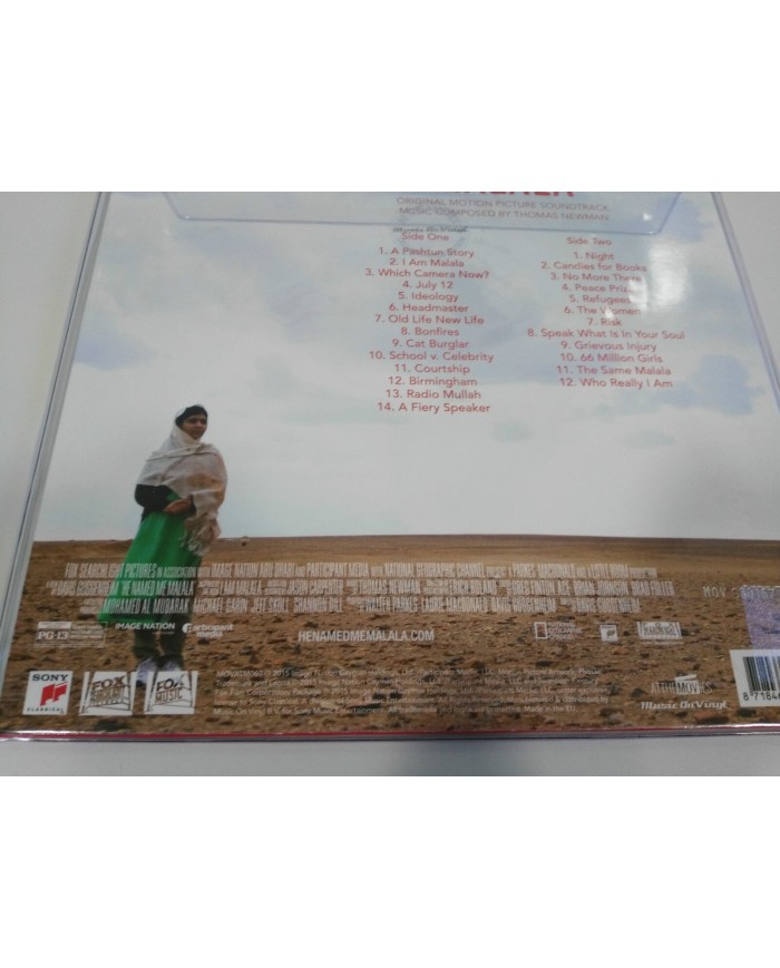He Named Me Malala SOUNDTRACK LP 12" COLOURED PINK LIMITED 157/500 Vinilo 12" 4T