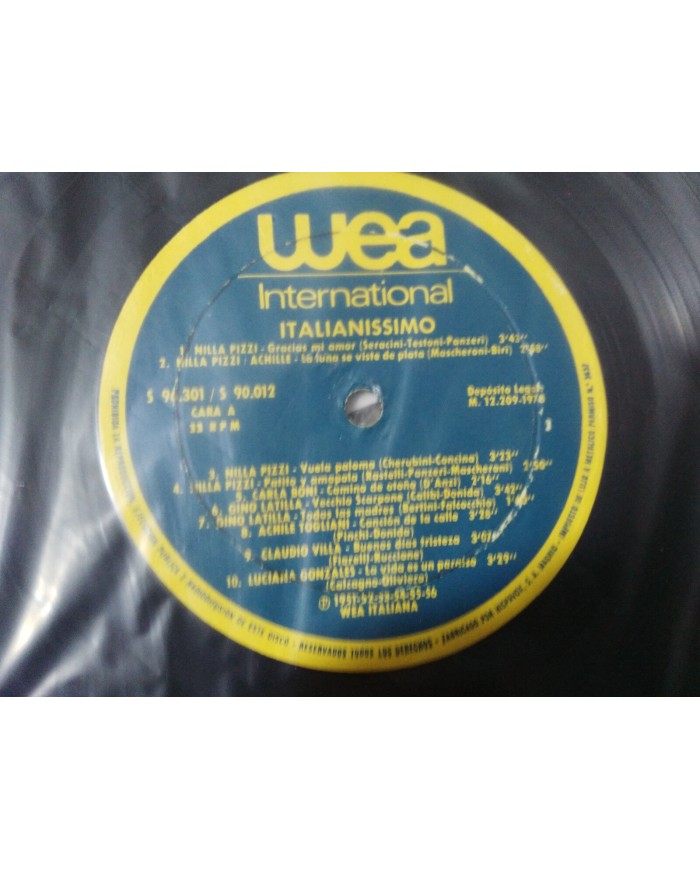 ITALIANISIMO RICCHI E POVERI WEA 1978 VG/VG CAJA CON 3 X LP 12" VINYL VINILO