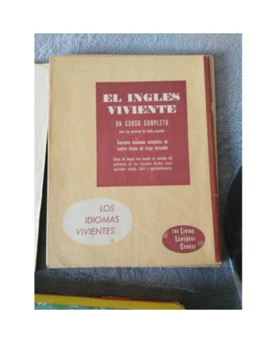 LIVING ENGLISH 40 LESSONS CURSO INGLES - 4 X LP 10" VINILO VINYL G+/VG 1957