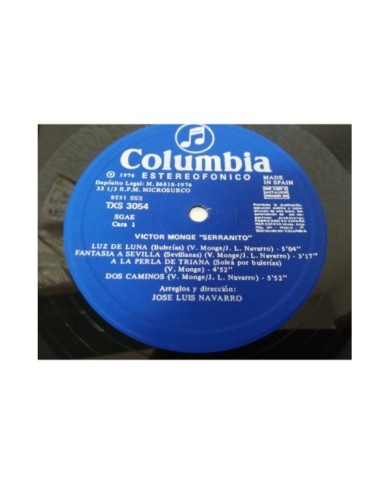 VICTOR MONGE SERRANITO - LP 12" VINILO VINYL 1976 VG/VG COLUMBIA SPAIN EDITION