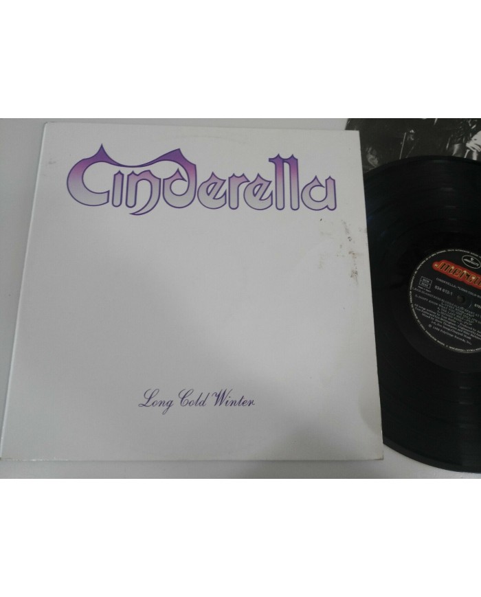 Cinderella Long Cold Winter Spain Edition 1988 - LP 12" Vinilo VG/VG 4T