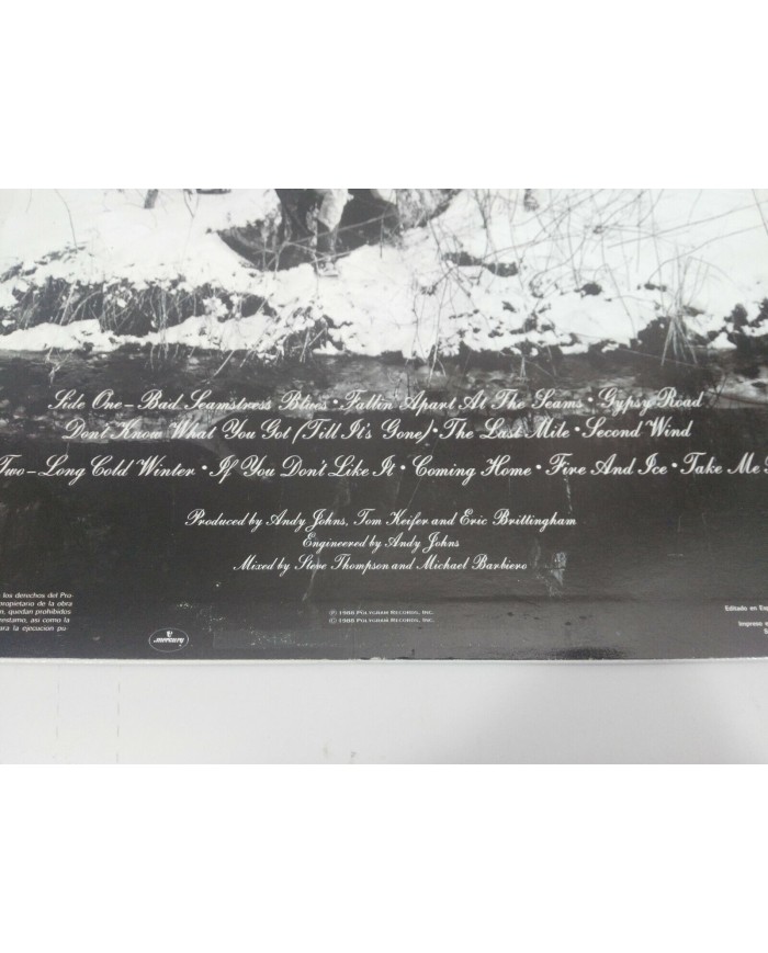 Cinderella Long Cold Winter Spain Edition 1988 - LP 12" Vinilo VG/VG 4T