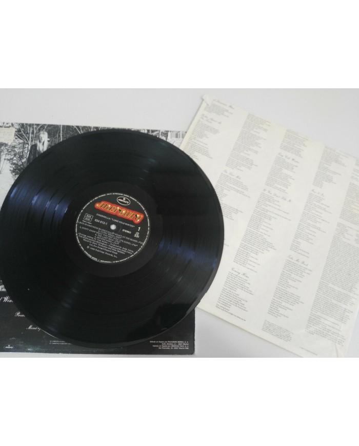 Cinderella Long Cold Winter Spain Edition 1988 - LP 12" Vinilo VG/VG 4T