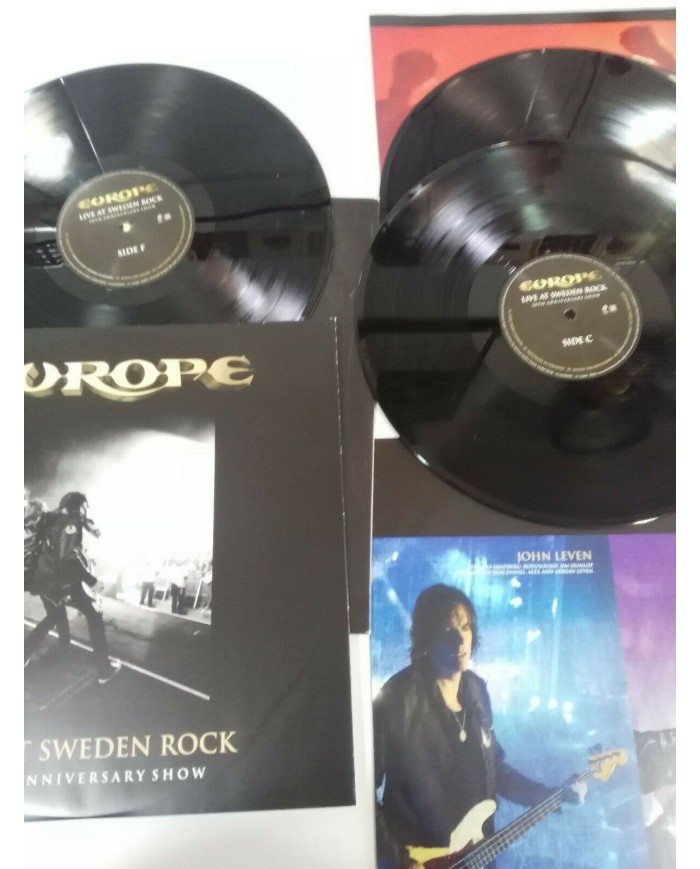 Europe Live at Sweeden Rock 30th Anniversary Show 2014 3x LP 12" Vinilo VG/VG Am