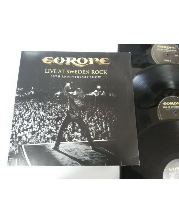 Europe Live at Sweeden Rock 30th Anniversary Show 2014 3x LP 12" Vinilo VG/VG Am