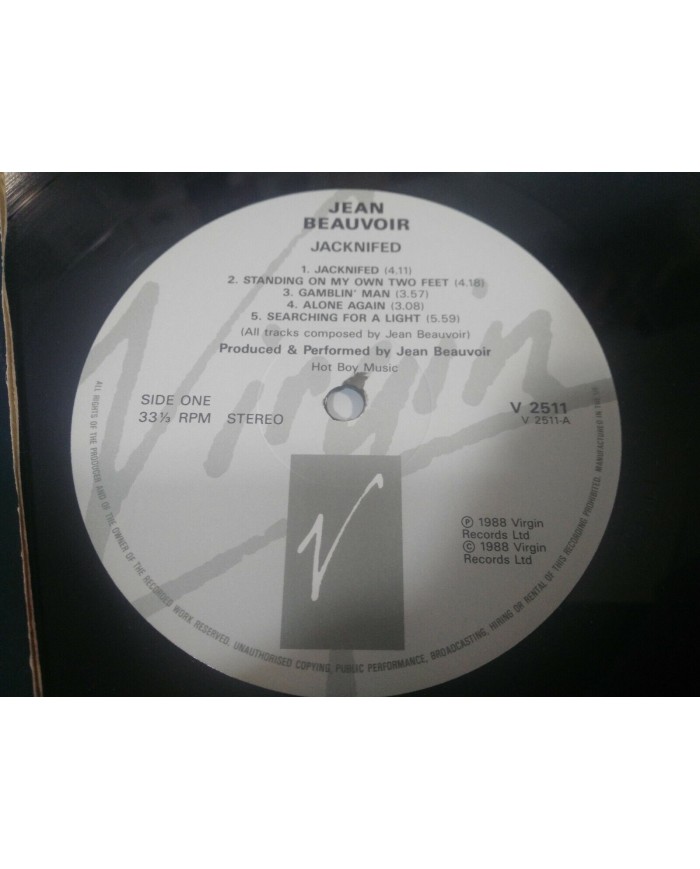 Jean Beauvoir Jacknifed Voodoo X 1988 UK Edition - LP 12" Vinilo VG/VG - 2T
