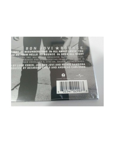 Bon Jovi Bounce 2016 Island Records - LP Vinilo 12" Nuevo - 4T
