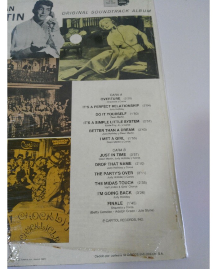 Suena el Telefono Soundtrack Andre Previn Bells are Ringing LP 12" Vinilo Nuevo