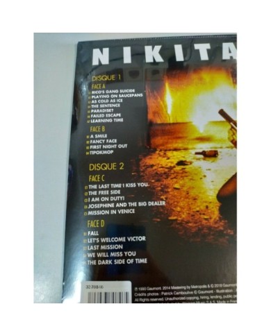 Nikita Eric Serra Luc Besson BSO Soundtrack 2014 - 2 x LP Vinilo 12" NUEVO - 4T