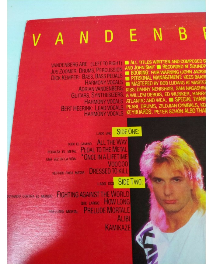Adrian Vandenberg Alibi MEXICO Edition 1985 - LP Vinilo 12" VG/VG - 3T