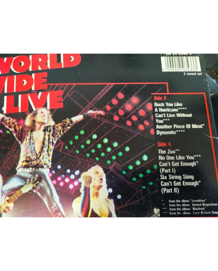 Scorpions World Wide Live UK Edition 1985 Harvest - 2 x LP Vinilo 12" VG/VG 4T