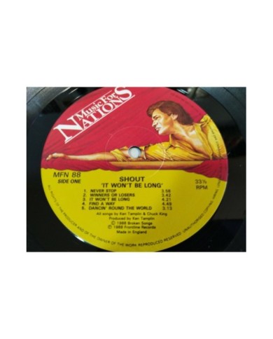 Shout It Wont Be Long UK Edition 1988 MFN - LP Vinilo 12" VG/VG 4T Shout It Wont Be Long UK Edition 1988 MFN - LP Vinilo 12" VG/VG 4T