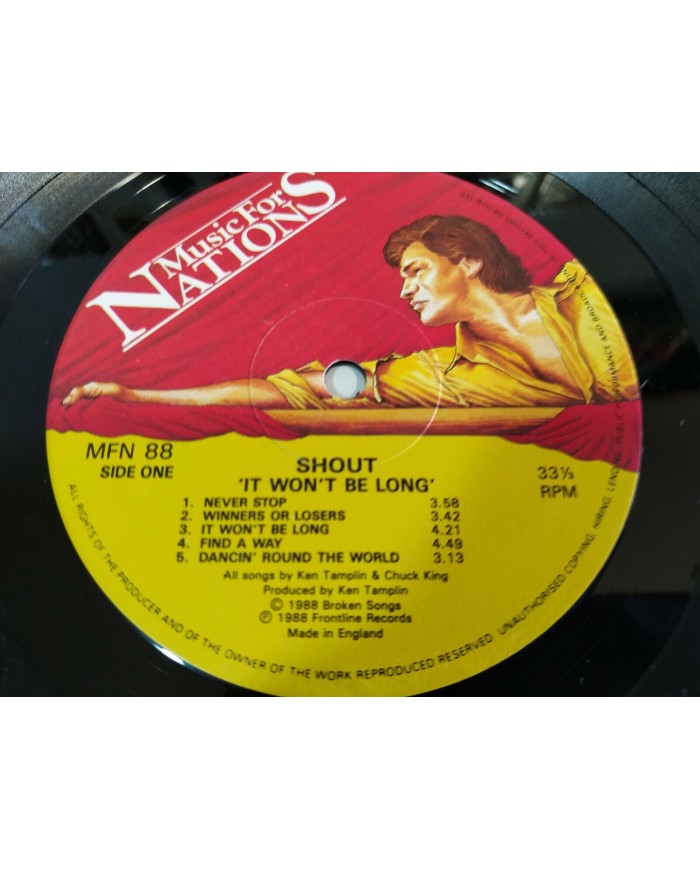 Shout It Wont Be Long UK Edition 1988 MFN - LP Vinilo 12" VG/VG 4T