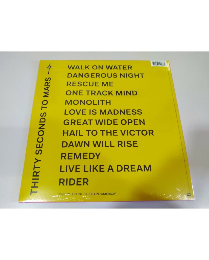Thirty Seconds To Mars America Paises Bajos - LP Vinilo Blanco 12" Nuevo - 4T