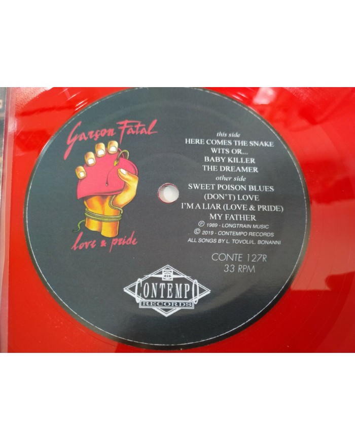 Garcon Fatal Love & Pride Italia Edition - LP 12" Vinilo Rojo VG+/VG+ - 5T