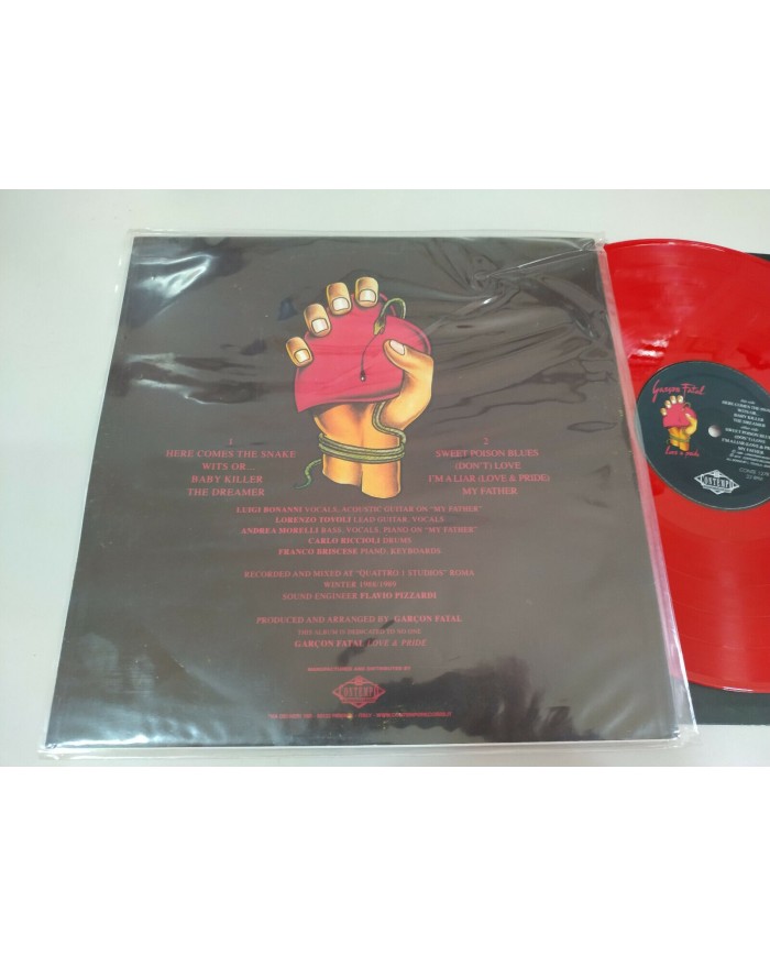 Garcon Fatal Love & Pride Italia Edition - LP 12" Vinilo Rojo VG+/VG+ - 5T