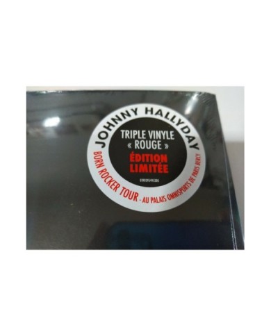 Johnny Hallyday Born Rocker Tour Omnisports Paris 3x LP Vinilo Rojo 12" NUEVO 4T