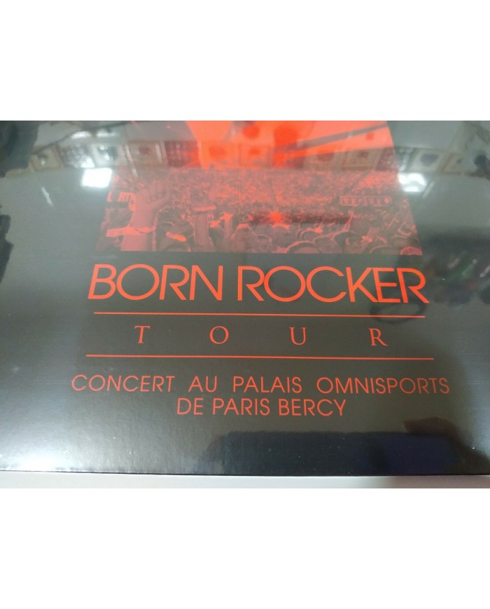 Johnny Hallyday Born Rocker Tour Omnisports Paris 3x LP Vinilo Rojo 12" NUEVO 4T