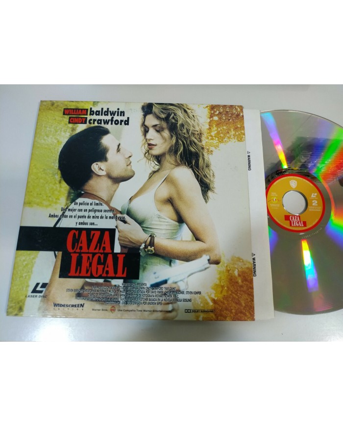 Caza Legal Cindy Crawford William Baldwin - Laserdisc LD ESPA?OL Caza Legal Cindy Crawford William Baldwin - Laserdisc LD ESPA?OL