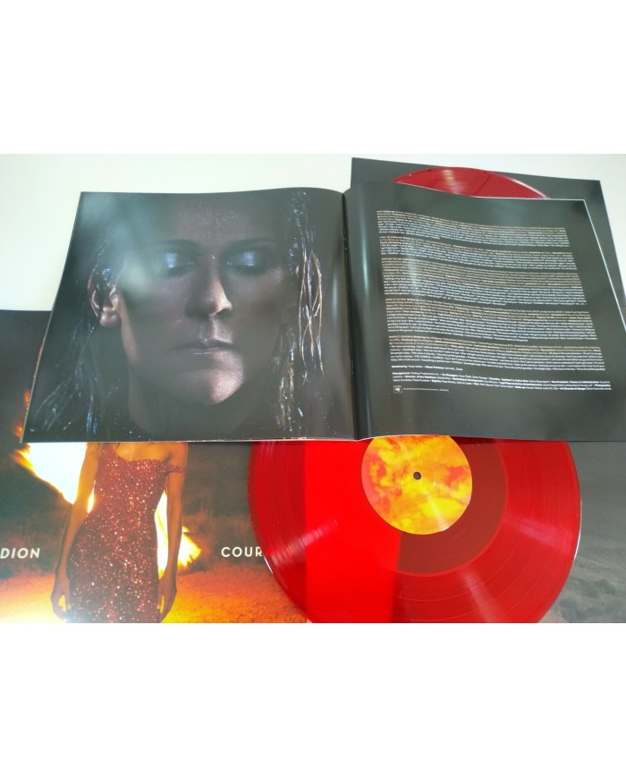 Celine Dion Courage Limited Coloured vinyl 2019 - 2 x LP Vinilo 12" VG+/VG+ 2T