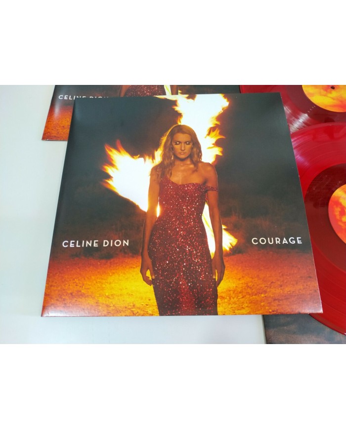 Celine Dion Courage Limited Coloured vinyl 2019 - 2 x LP Vinilo 12" VG+/VG+ 2T