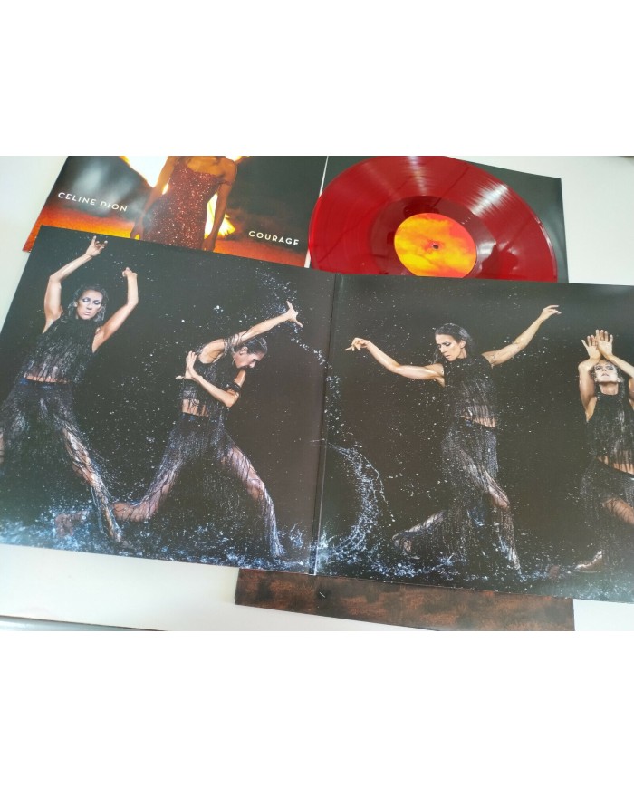Celine Dion Courage Limited Coloured vinyl 2019 - 2 x LP Vinilo 12" VG+/VG+ 2T
