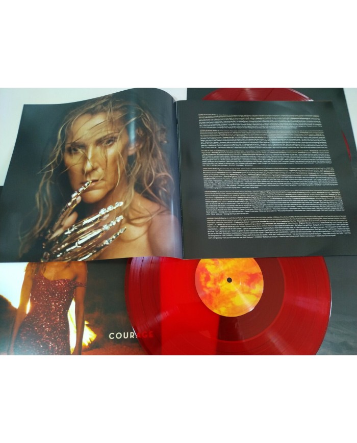 Celine Dion Courage Limited Coloured vinyl 2019 - 2 x LP Vinilo 12" VG+/VG+ 2T