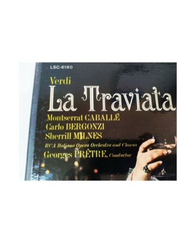 La traviata Verdi Montserrat Caballe Bergonzi 1968 - 3 x LP Vinilo 12" VG/VG 2T