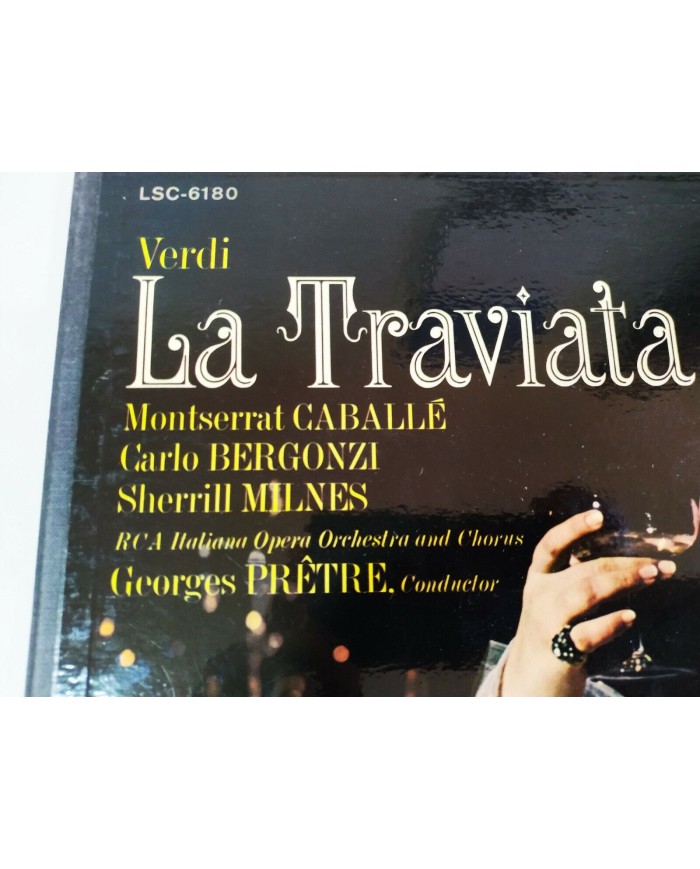 La traviata Verdi Montserrat Caballe Bergonzi 1968 - 3 x LP Vinilo 12" VG/VG 2T