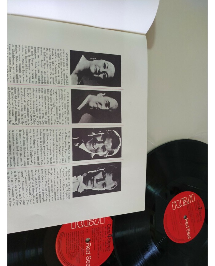 La traviata Verdi Montserrat Caballe Bergonzi 1968 - 3 x LP Vinilo 12" VG/VG 2T