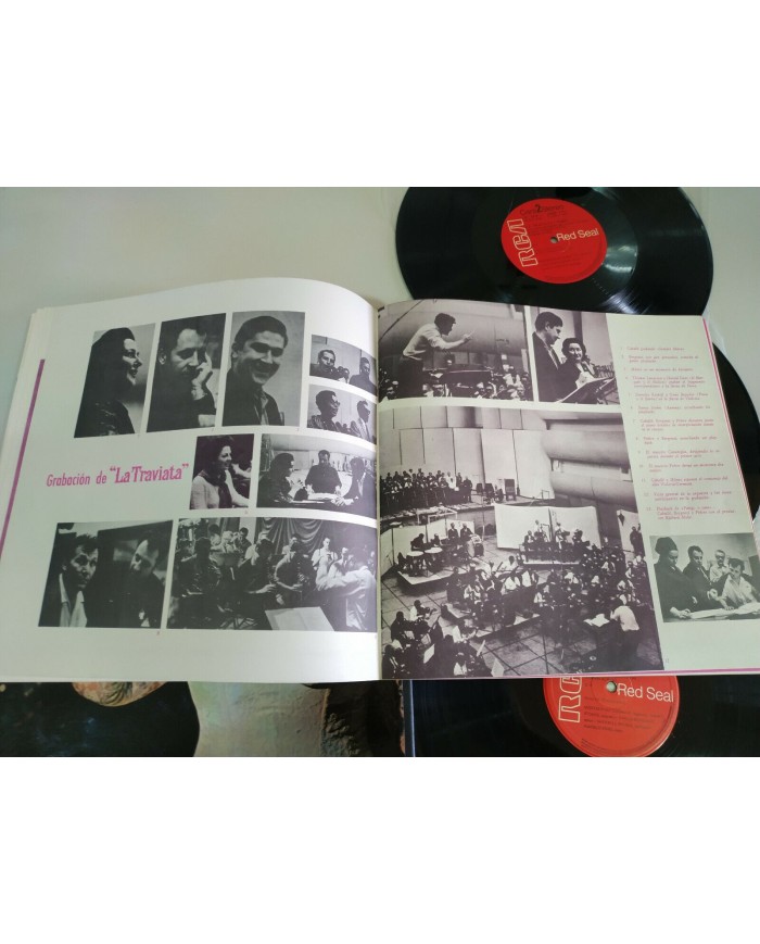 La traviata Verdi Montserrat Caballe Bergonzi 1968 - 3 x LP Vinilo 12" VG/VG 2T